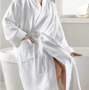 White spa robe 