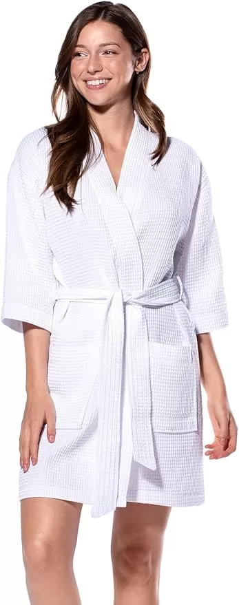 Turquaz waffle knit spa robe 