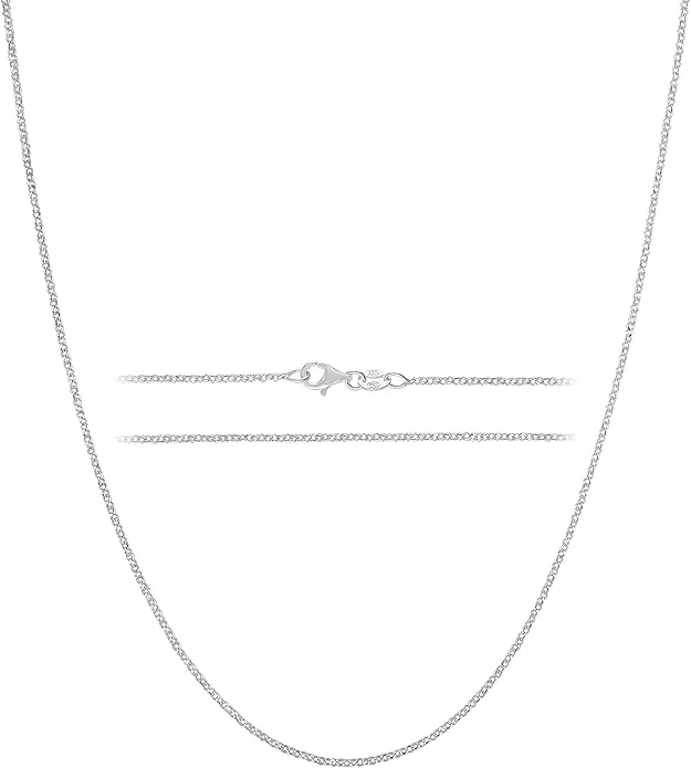 Silver Rope Chain Necklace