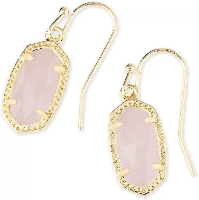 Kendra Scott Drop earrings in rose quartz