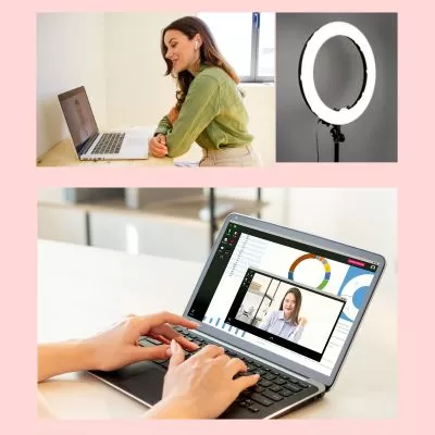 Things to check before a teleconference such as lighting, computer settings, your video, your audio