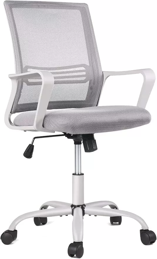 Grey comfortable stylish office chair 