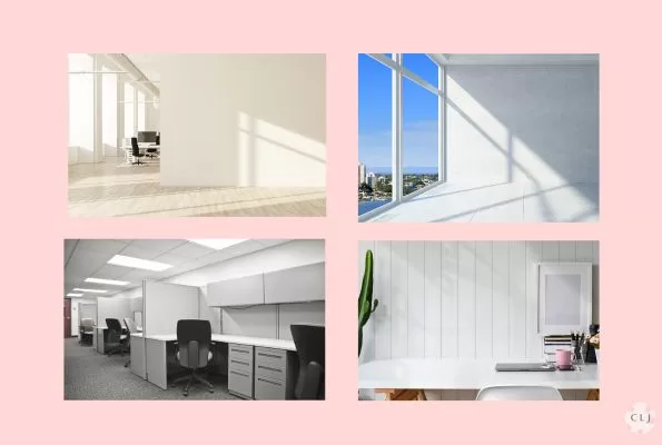 Office scenes as zoom backgrounds