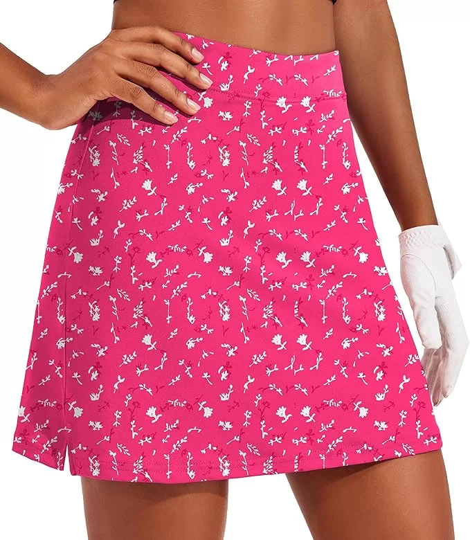 Pink patterned skirt A line for Pickleball or tennis