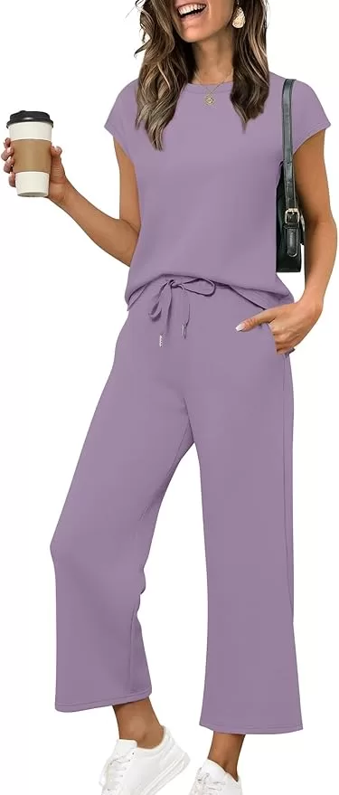 lavendar 2 piece loungeset