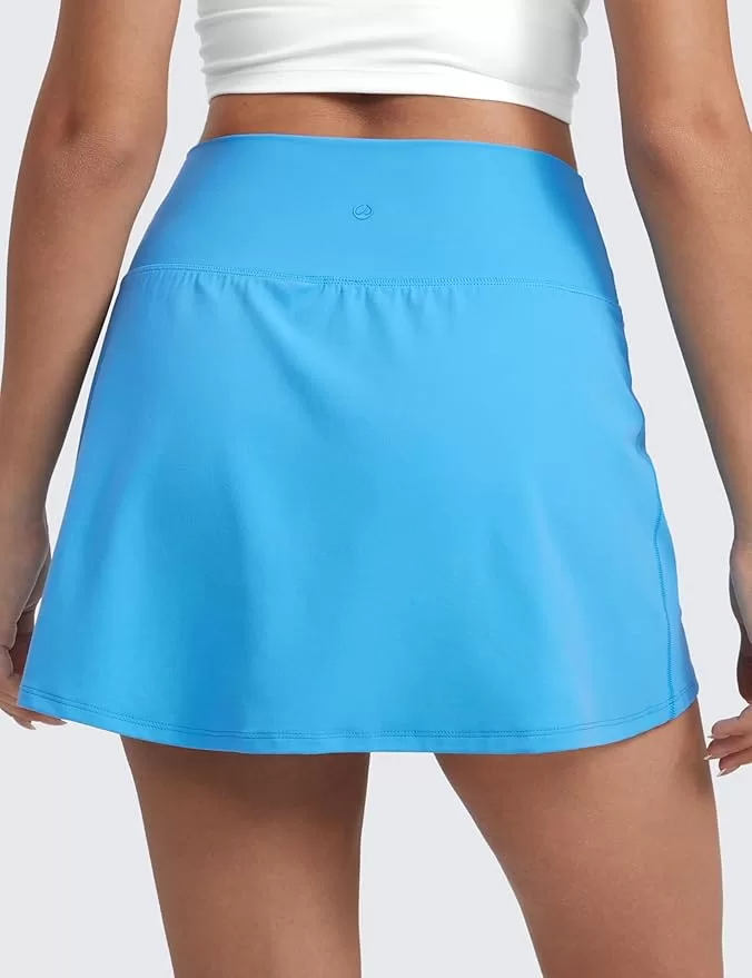 blue CRZ yoga spring pickleball skirt