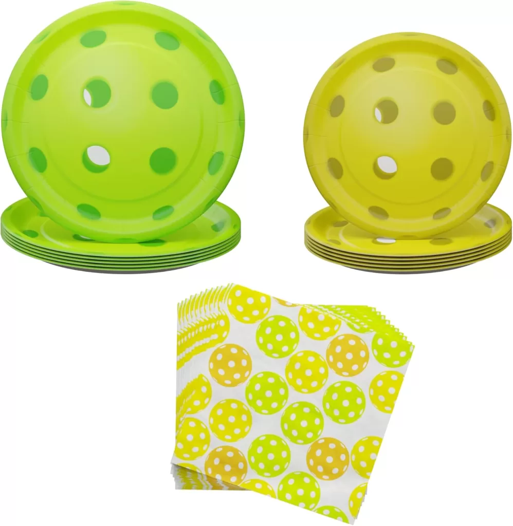 pickleball plates and napkins